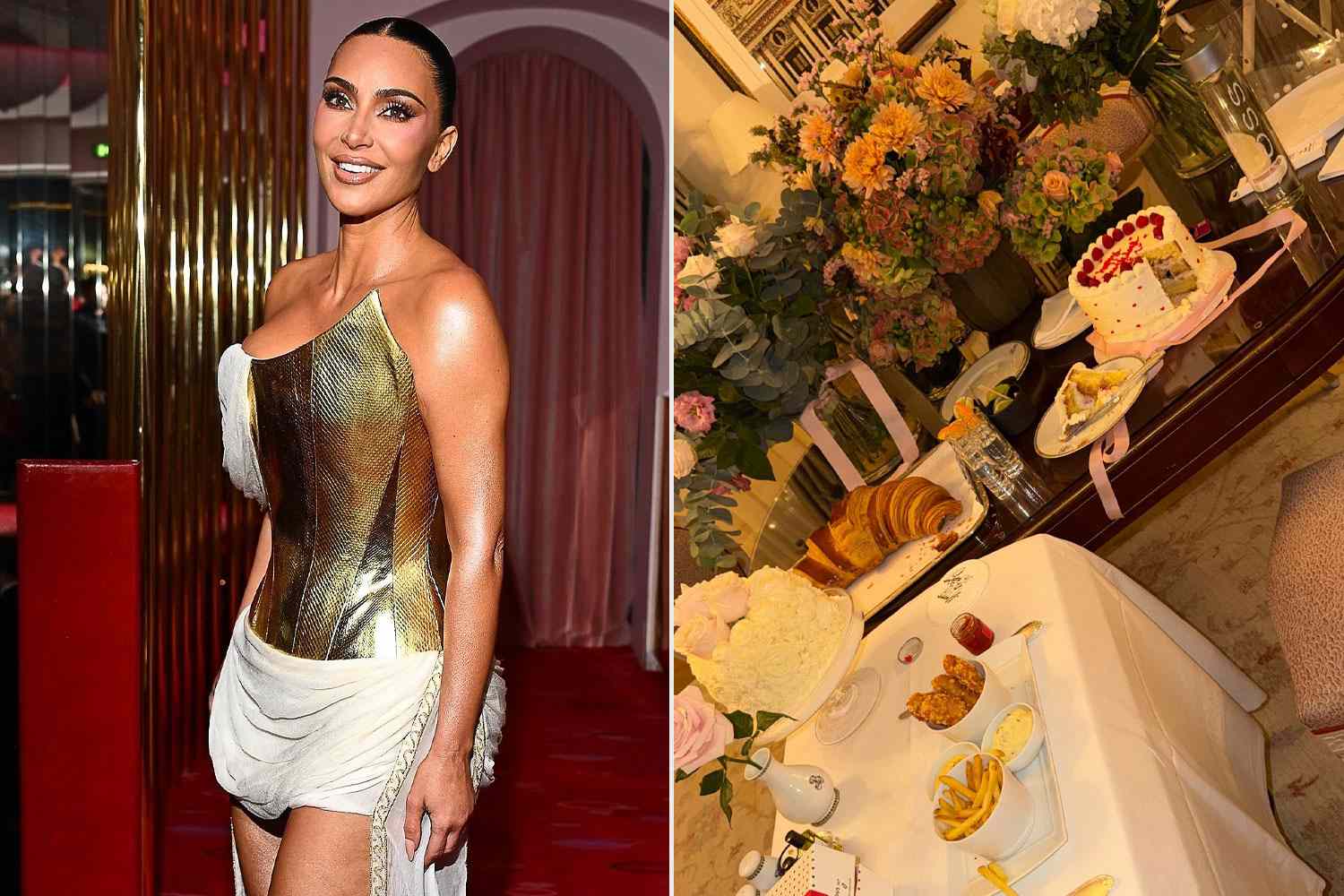 Kim Kardashian Marks Her 45th Birthday in Paris with a Giant Croissant and Flowers After Partying with “All’s Fair ”Costars